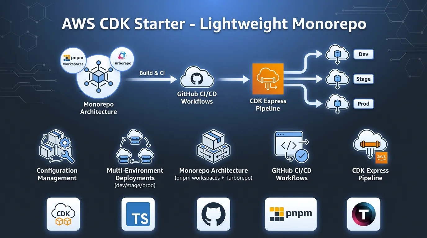 AWS CDK Starter - Lightweight Monorepo